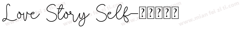 Love Story Self字体转换